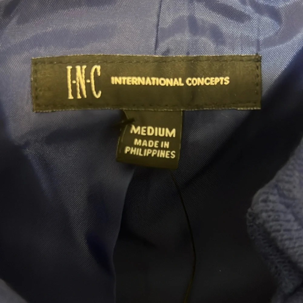 Inc International Concepts Blue Coat Medium NEW - Picture 2 of 4